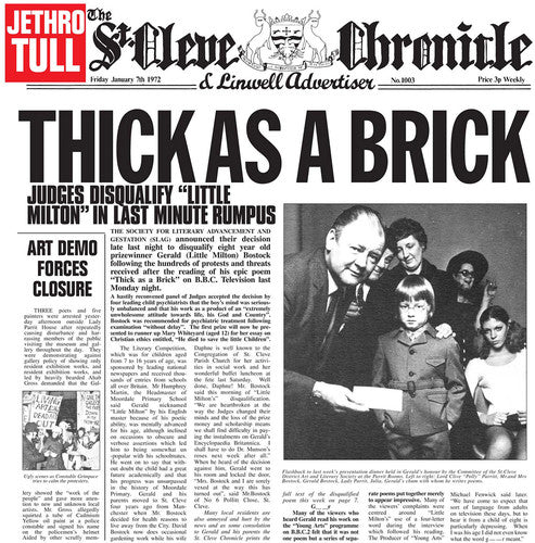 JETHRO TULL - THICK AS A BRICK - RECORD