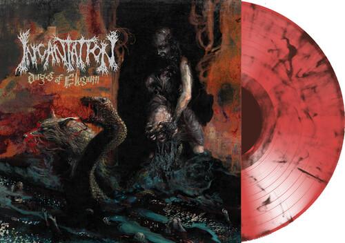 INCANTATION - DIRGES OF ELYZIUM - ORANGE / BLACK MARBLE - RECORD