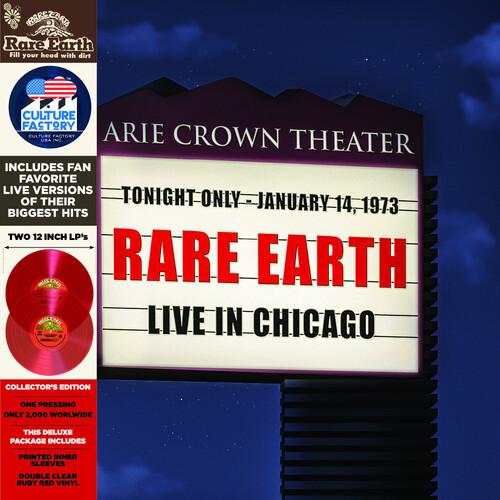 RARE EARTH - LIVE IN CHICAGO - RED TRANSLUCENT - RECORD