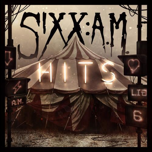 SIXX:A.M. - HITS - TRANSLUCENT RED WITH BLACK SMOKE - RECORD