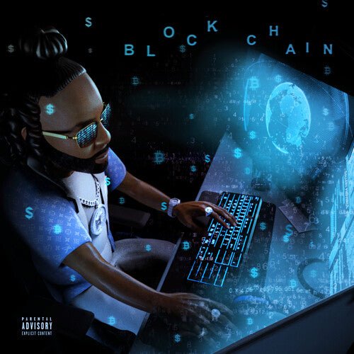 MONEY MAN - BLOCKCHAIN (BLUE SEAGLASS WAVE) - RECORD
