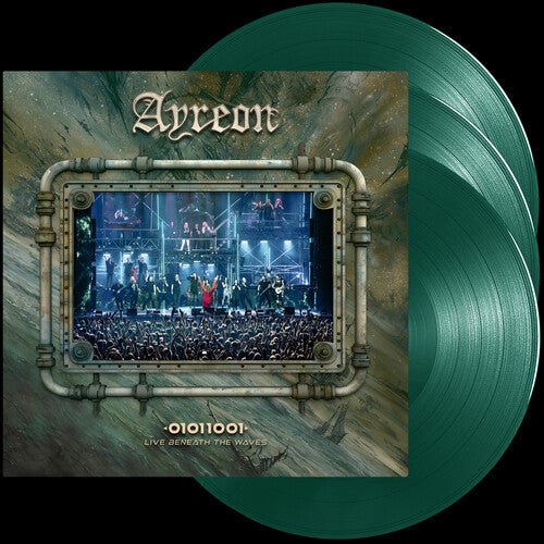 AYREON - 01011001 - LIVE BENEATH THE WAVES - GREEN - RECORD