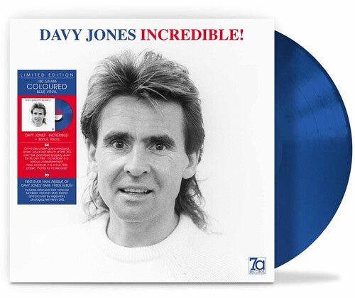 JONES,DAVY - INCREDIBLE - BLUE VINYL - RECORD