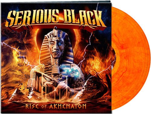 SERIOUS BLACK - RISE OF AKHENATON - RED/ORANGE MARBLED - RECORD