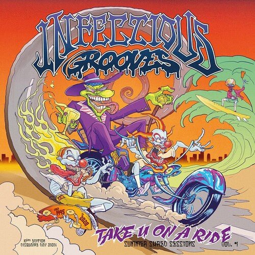 INFECTIOUS GROOVES - TAKE U ON A RIDE - GREEN/PURPLE SPLATTER - RECORD