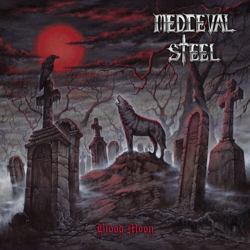MEDIEVAL STEEL - BLOOD MOON - RED/BLACK SPLATTER - RECORD