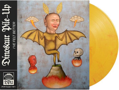 DINOSAUR PILE-UP - I'VE FELT BETTER - YELLOW FLAME MARBLE - RECORD