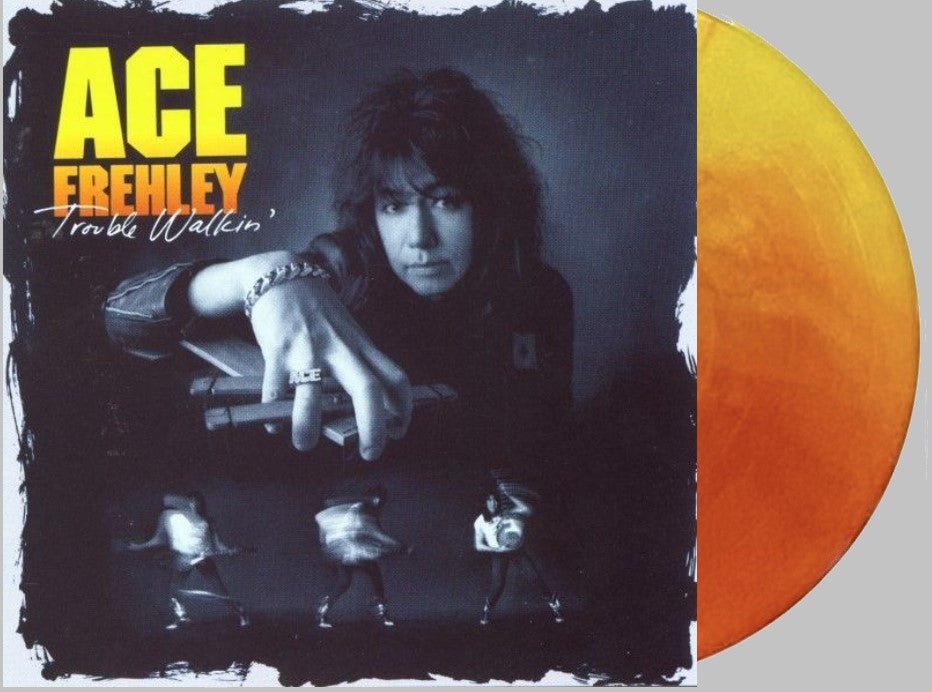 Ace Frehley - Trouble Walkin' Solar Flare Red Yellow & Orange - RECORD