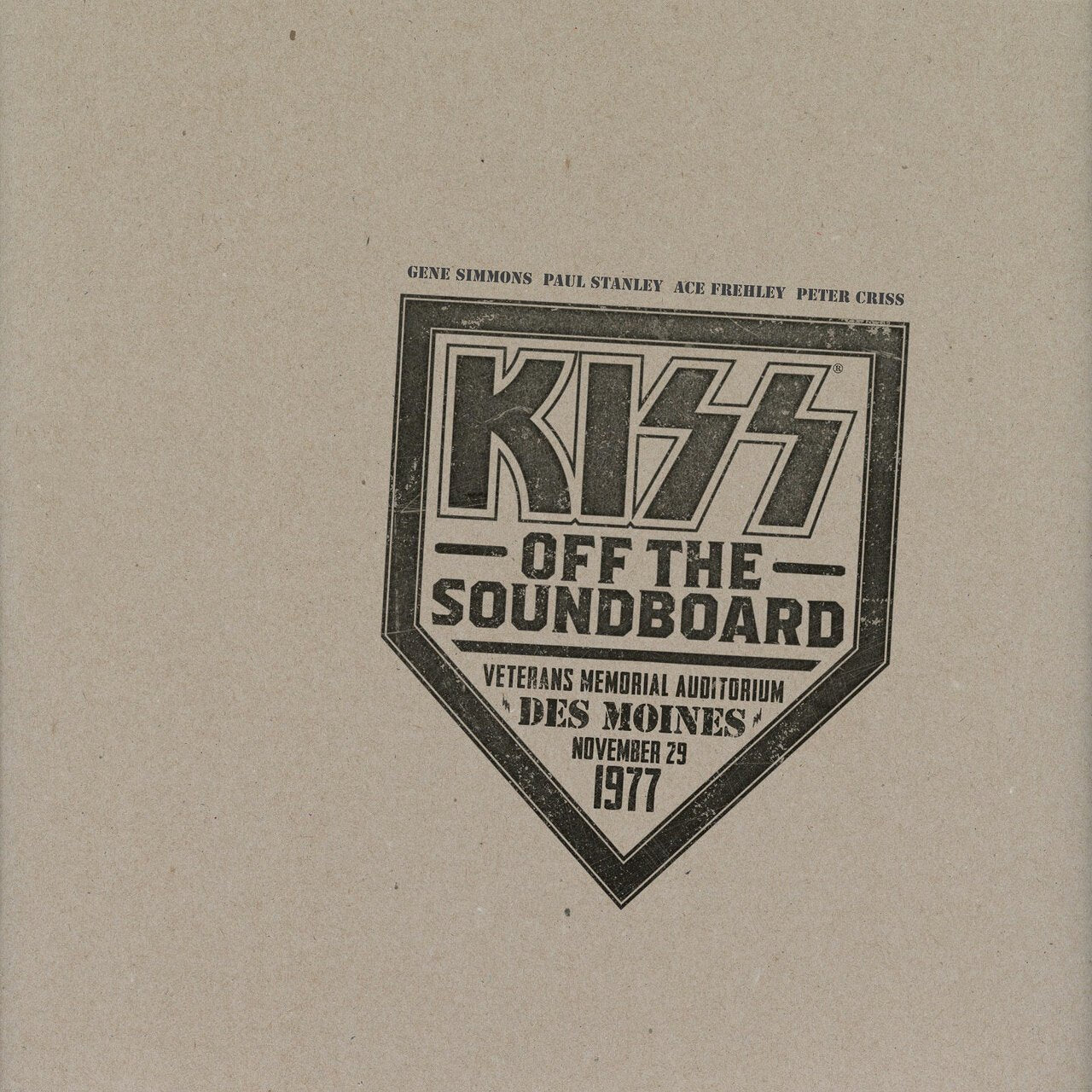 KISS - OFF THE SOUNDBOARD: LIVE IN DES MOINES 1977 - RECORD