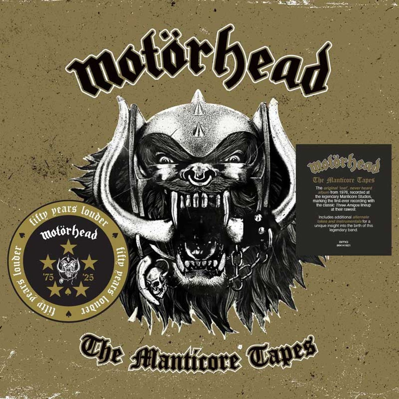 MOTORHEAD - MANTICORE TAPES - RECORD