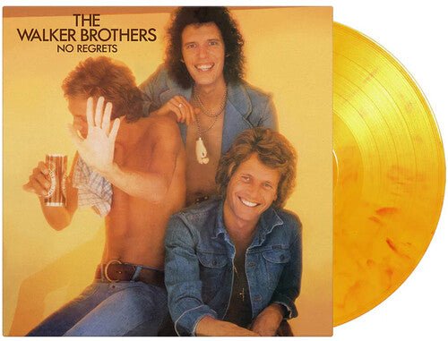 WALKER BROTHERS - NO REGRETS Yellow, Red & Orange Marble - RECORD