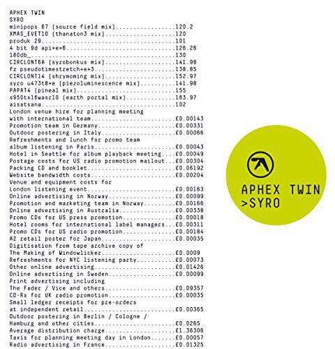 APHEX TWIN - SYRO - RECORD