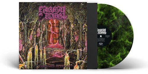 CARNAL TOMB - EMBALMED IN DECAY - LIME/BLACK MARBLED - RECORD