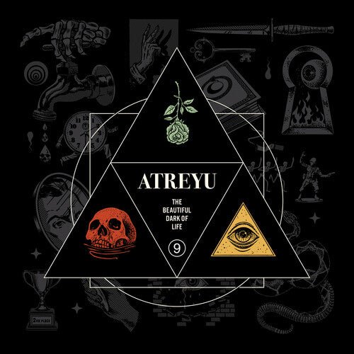 ATREYU - BEAUTIFUL DARK OF LIFE - RED TEAL & YELLOW SWIRL - RECORD