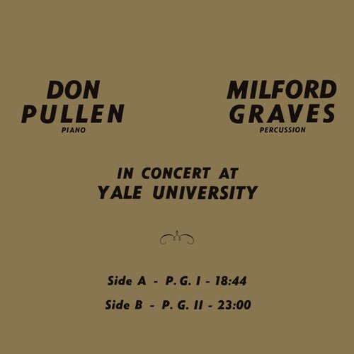 GRAVES,MILFORD / PULLEN,DON - IN CONCERT AT YALE UNIVERSITY - RECORD