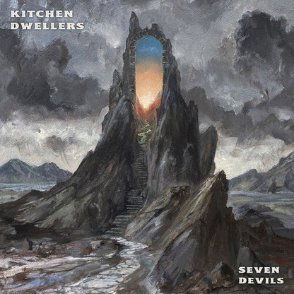 KITCHEN DWELLERS - SEVEN DEVILS - BLUE & ORANGE GALAXY - RECORD
