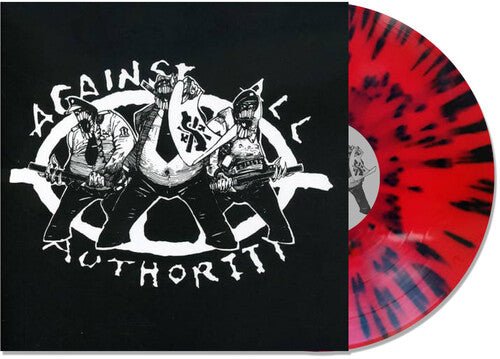 AGAINST ALL AUTHORITY - 24 HOUR ROADSIDE RESISTANCE - RED W/ BLACK - RECORD