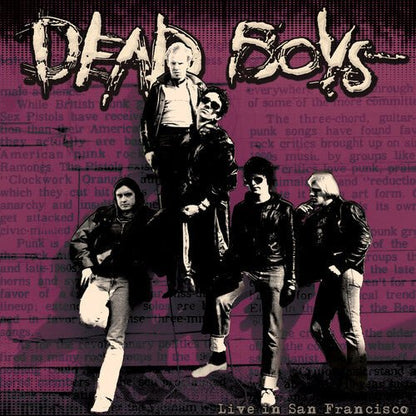DEAD BOYS - LIVE IN SAN FRANCISCO - PURPLE MARBLE - RECORD