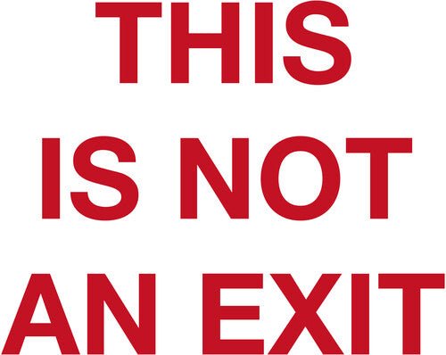 BACKFIRES - THIS IS NOT AN EXIT - TRANSLUCENT BLOOD RED - RECORD