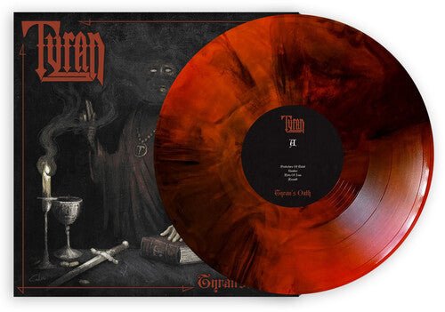 TYRAN - TYRAN'S OATH - ORANGE/BLACK MARBLE - RECORD