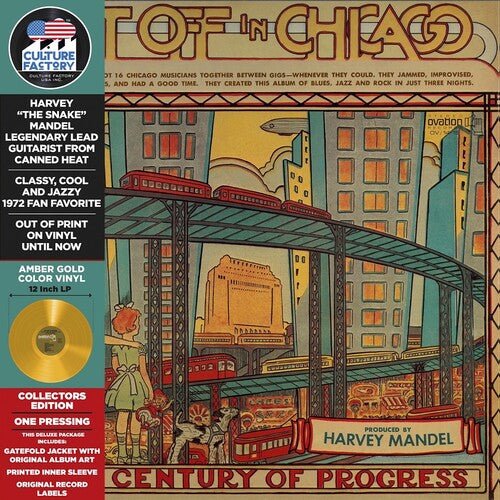 MANDEL,HARVEY - GET OFF IN CHICAGO - YELLOW/GOLD - RECORD