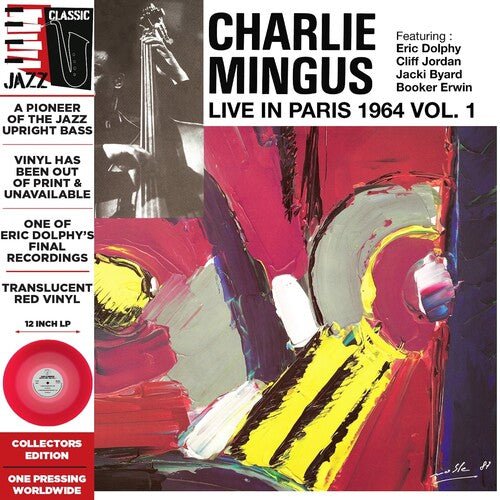 MINGUS,CHARLIE - LIVE IN PARIS 1964 VOL. 1 - TRANSLUCENT RED - RECORD