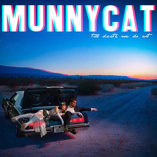 MUNNYCAT - TILL DEATH WE DO ART - SPLIT RED/BLUE TRANSPARENT - RECORD