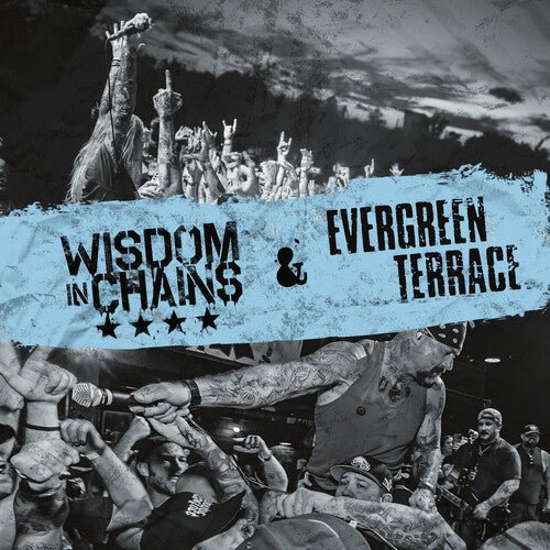 WISDOM IN CHAINS / EVERGREEN TERRACE - SPLIT - BLUE - RECORD