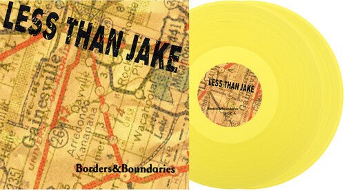 LESS THAN JAKE - BORDERS & BOUNDARIES 25TH ANNIVERSARY - YELLOW - RECORD