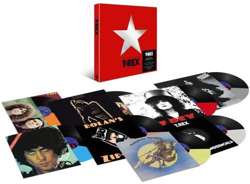 T.REX - STUDIO ALBUMS 1970-1977 - HALF & HALF COLORED - RECORD