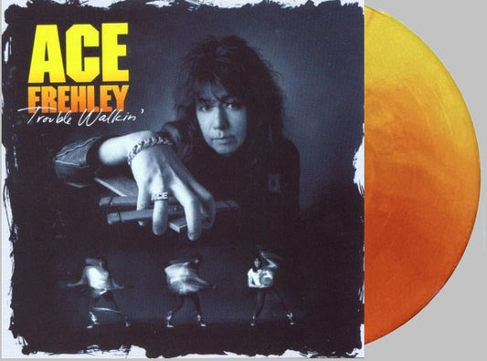 Ace Frehley - Trouble Walkin' Solar Flare Red Yellow & Orange - RECORD