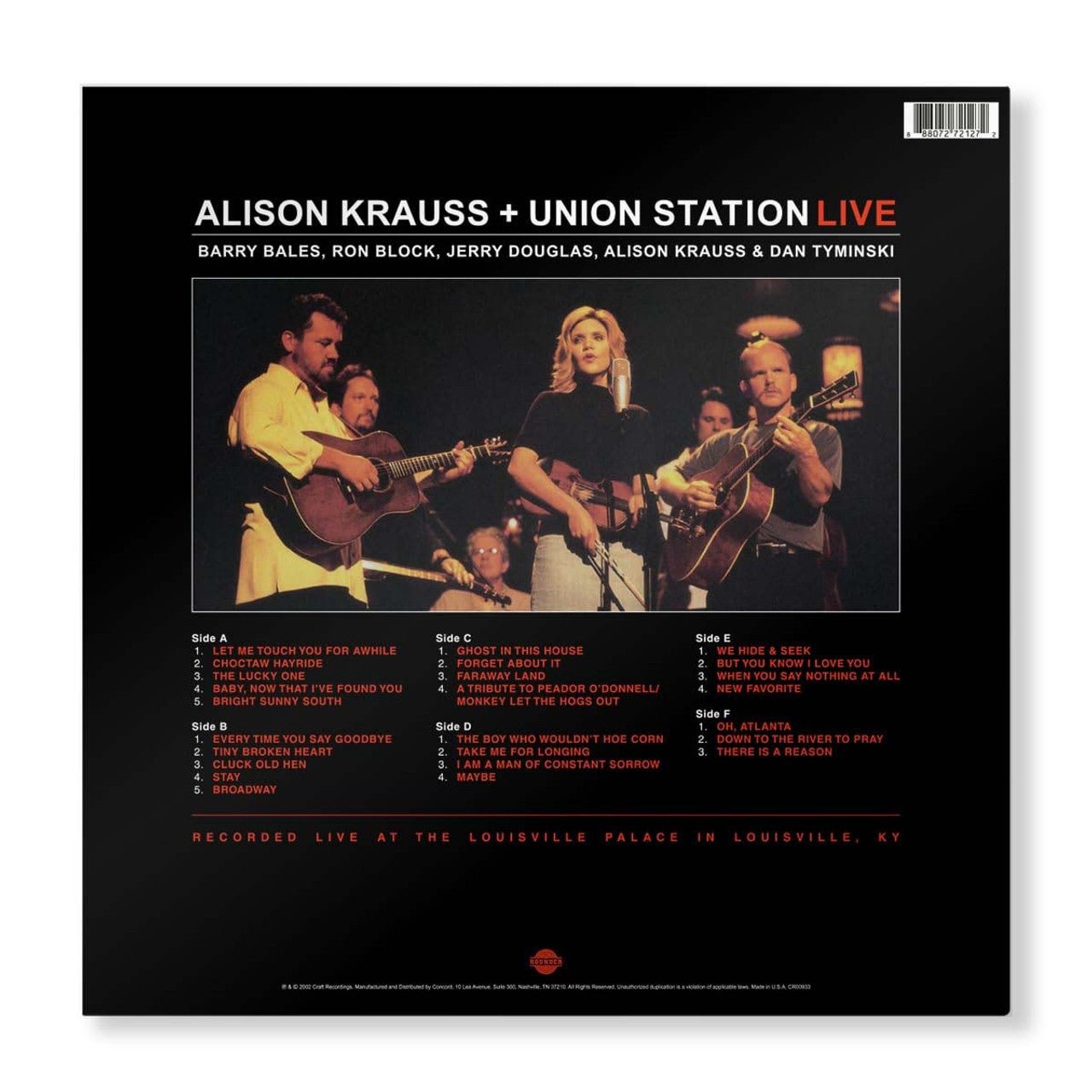 KRAUSS,ALISON & UNION STATION - LIVE - RECORD