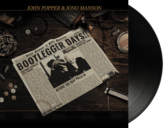 John Popper & Jono Manson - Bootlegger Days!! Black - RECORD
