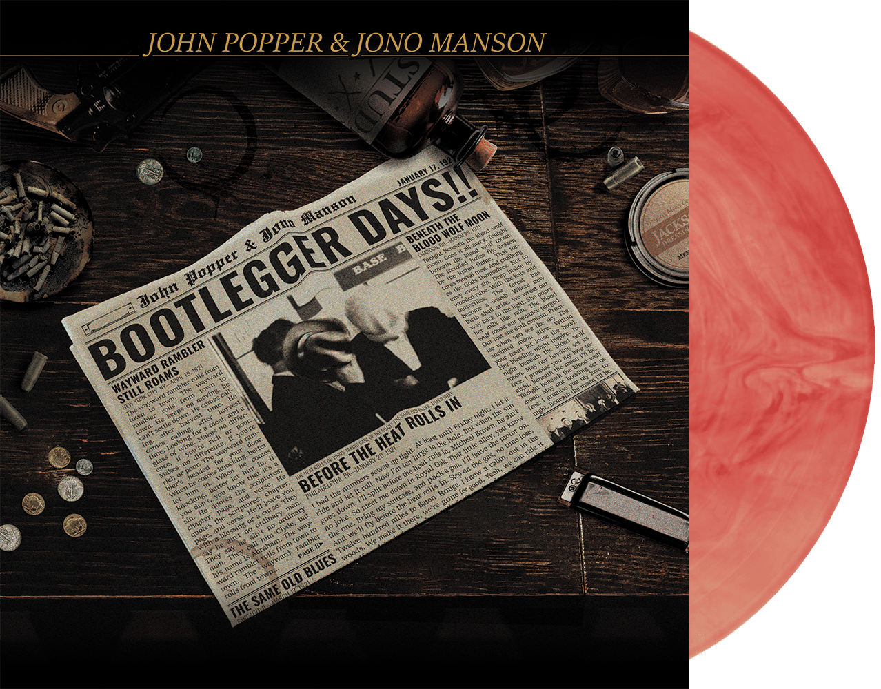 John Popper & Jono Manson - Bootlegger Days!! Blood Wolf Moon - RECORD