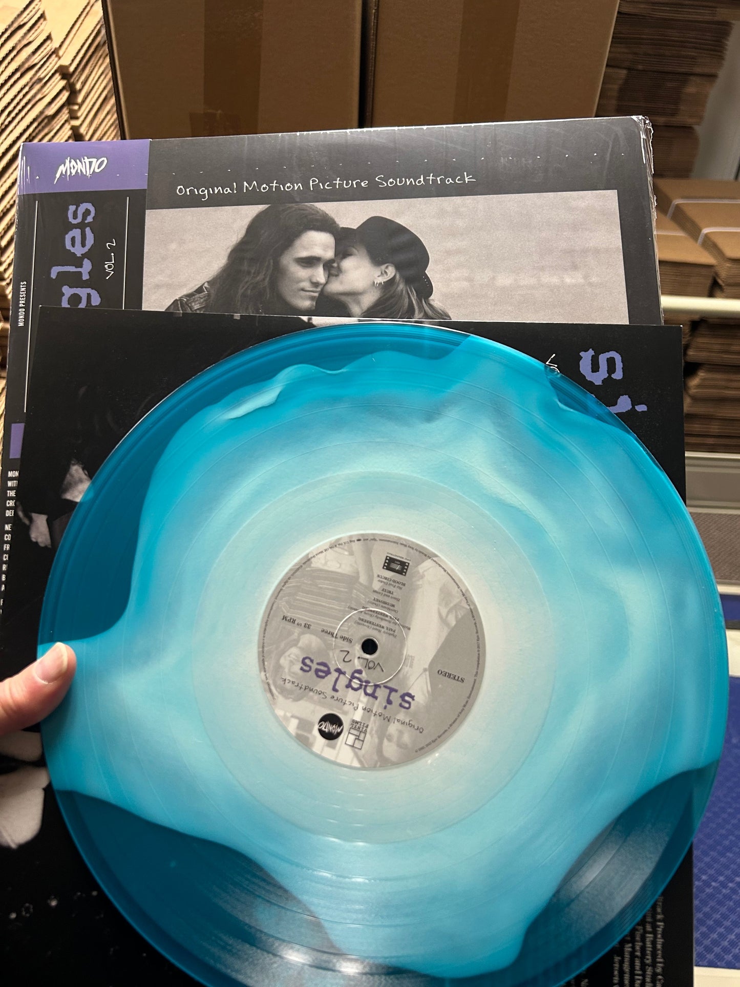 Singles Vol. 2 Original Motion Picture Soundtrack Pacific Rain Blue Colored - RECORD
