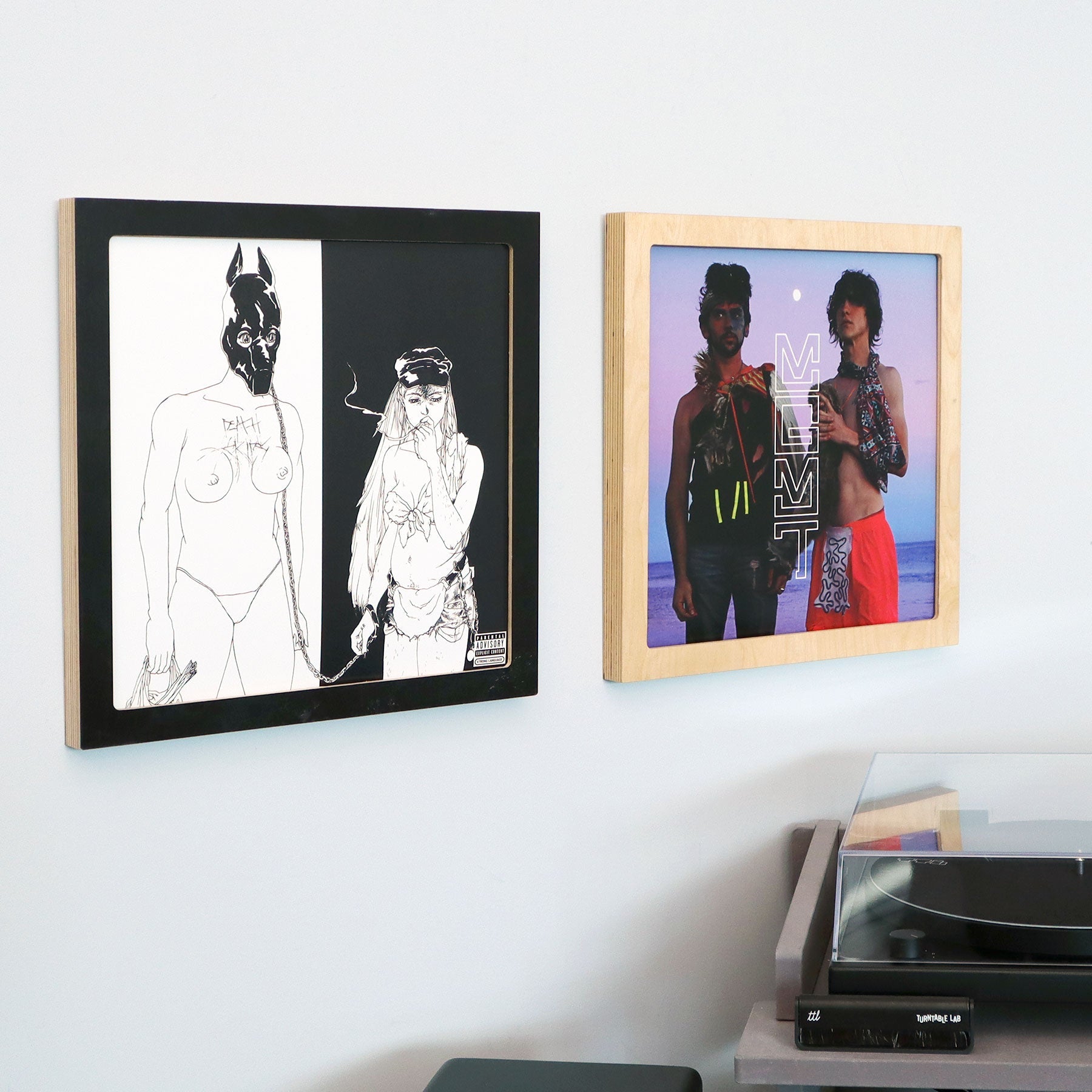 Line Phono: Premium Vinyl Record Frame - Baltic Birch, Made In The USA