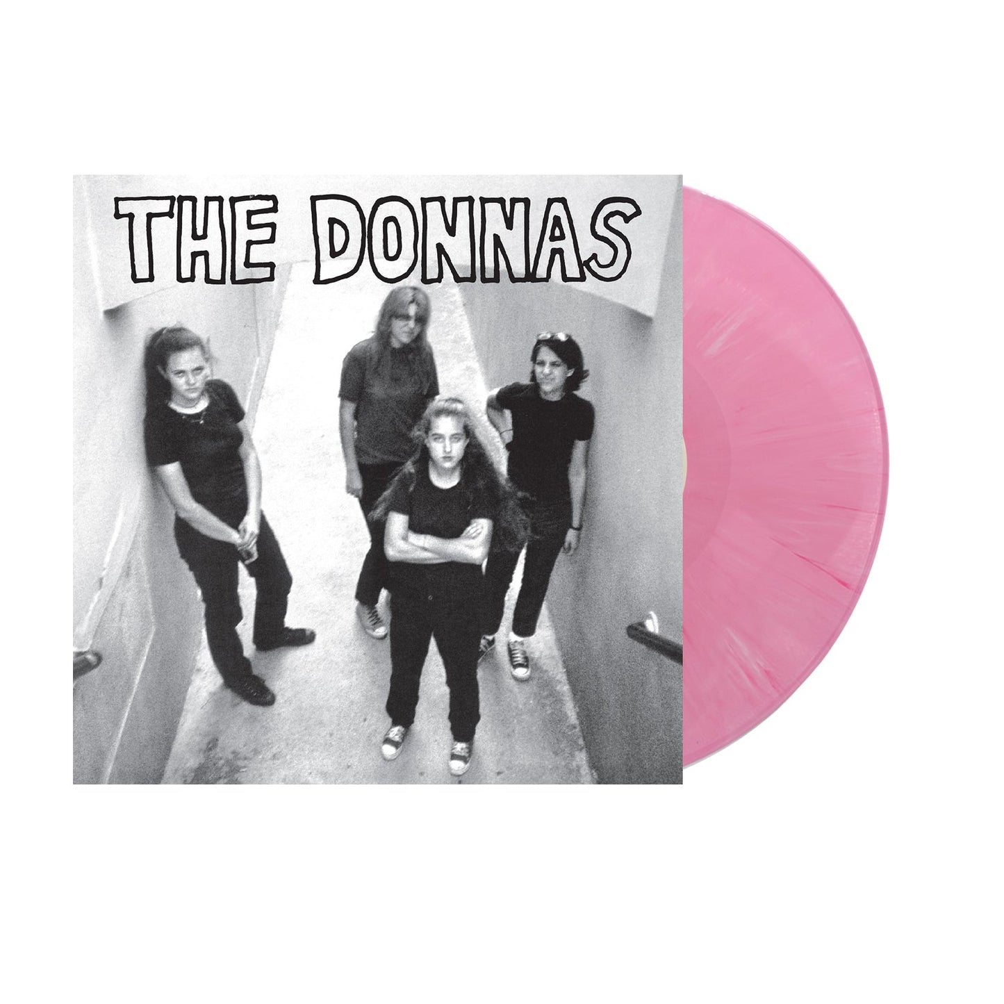 THE DONNAS Pink/White Marble - RECORD