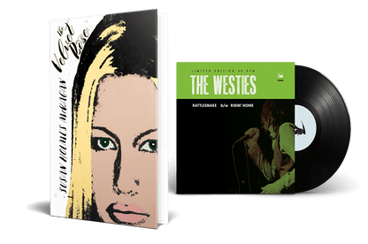The Velvet Rose by Susan Holmes McKagan[Signed By Susan] + Vinyl 7" of The Westies (music by Duff McKagan) [signed by Duff] marks/minor crease on book cover