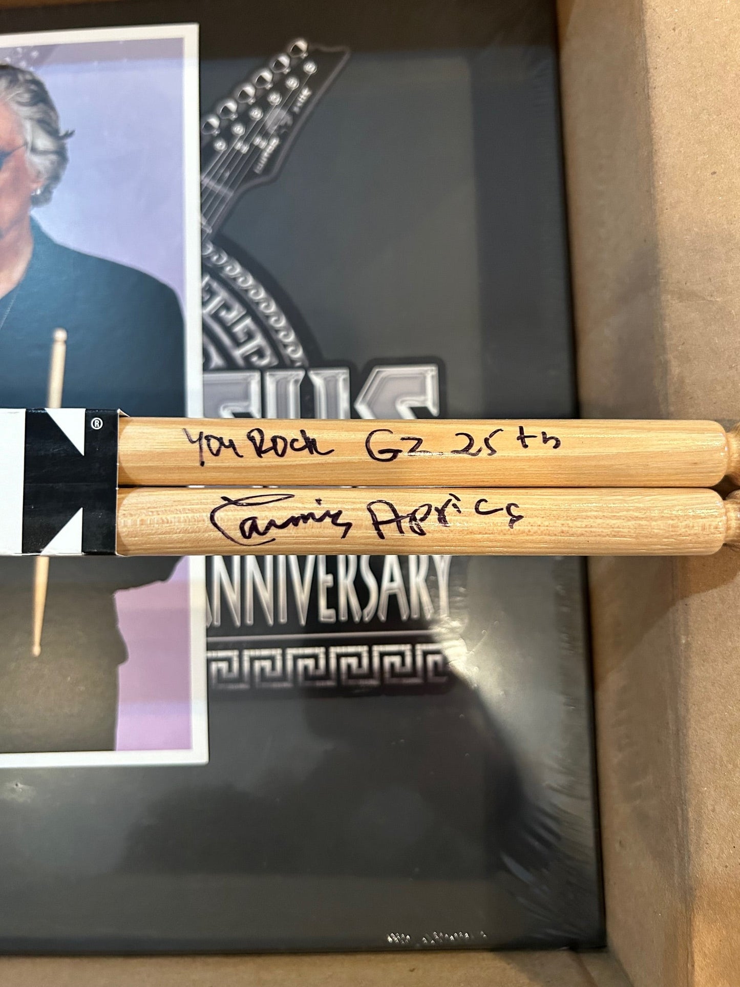 APPICE,CARMINE - GUITAR ZEUS 25TH ANNIVERSARY W/ Autograph Drumsticks - RECORD