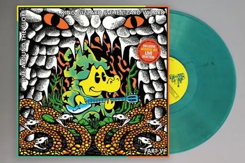 KING GIZZARD & THE LIZARD WIZARD - LIVE AROUND THE GLOBE PART VI: THE ACOUSTIC Clear Turquoise Marble - RECORD