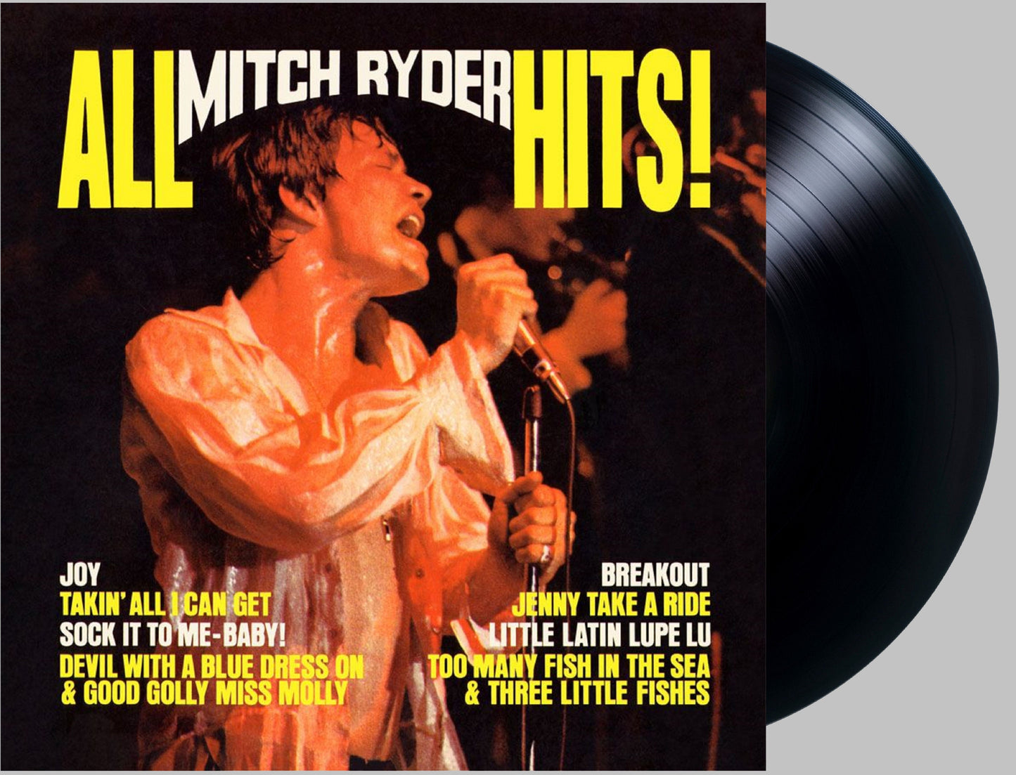 MITCH RYDER & THE DETROIT WHEELS - ALL MITCH RYDER HITS - ORIGINAL NEW VOICE RECORDINGS 180 GRAM - RECORD
