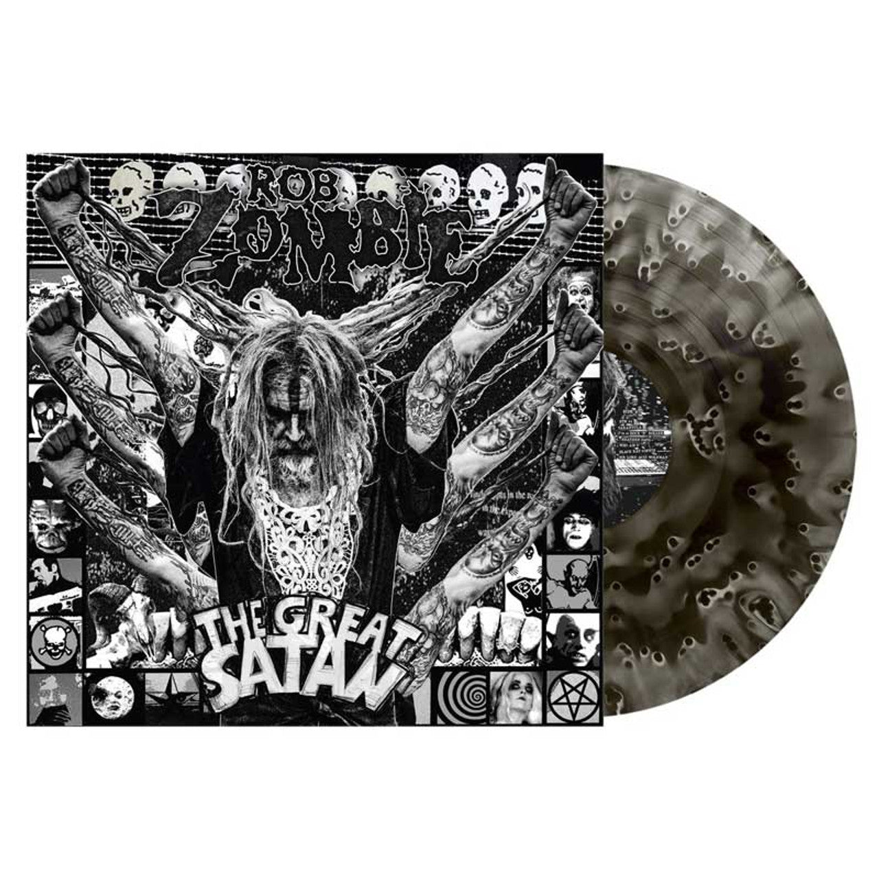ROB ZOMBIE - THE GREAT SATAN - GHOSTLY BLACK - RECORD
