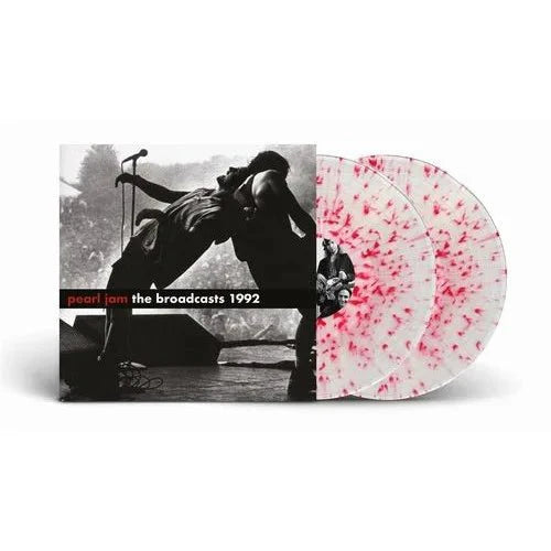 Pearl Jam -1992 BROADCASTS CLEAR/RED SPLATTER  - RECORD