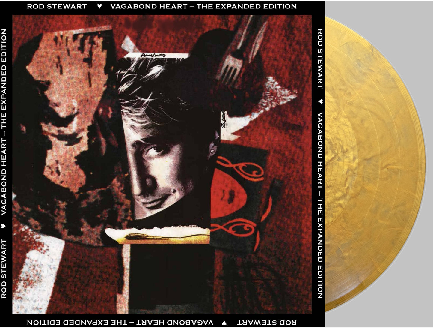 Rod Stewart - Vagabond Heart - Expanded Edition Bonus Tracks Metallic Gold Swirl - RECORD
