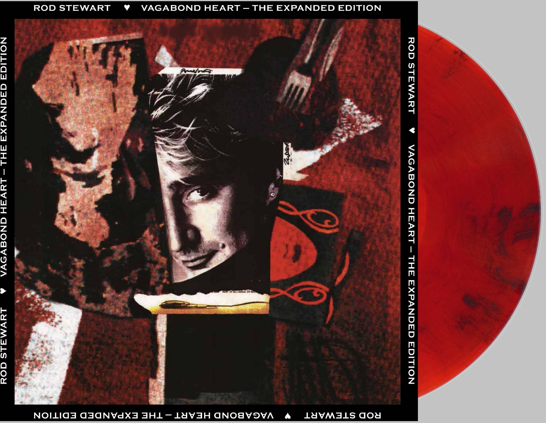 Rod Stewart - Vagabond Heart - Expanded Edition Bonus Tracks Ruby Red Smoke Swirl VINYL LP