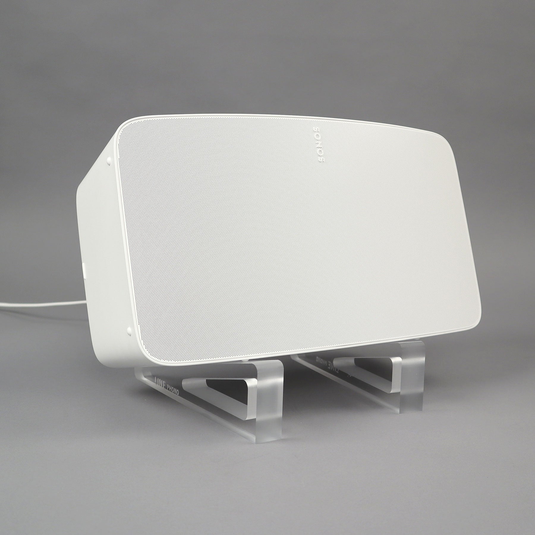 Line Phono: Acrylic Angler Speaker Stands