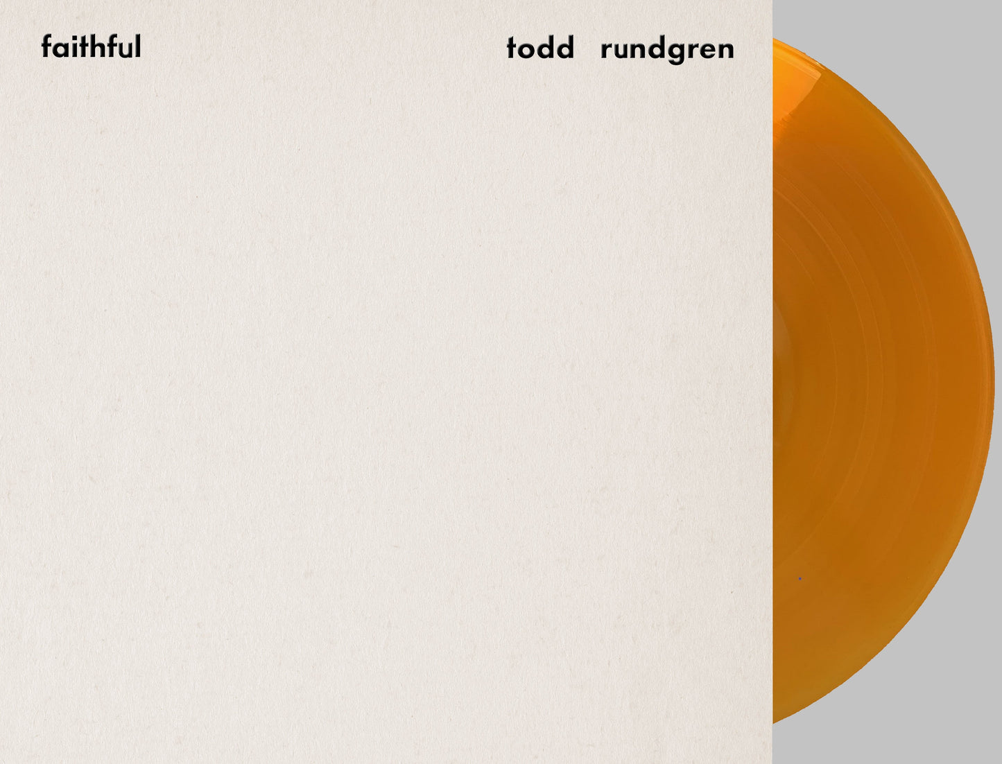 TODD RUNDGREN - FAITHFUL Premium Sound Edition Clear Gold - RECORD