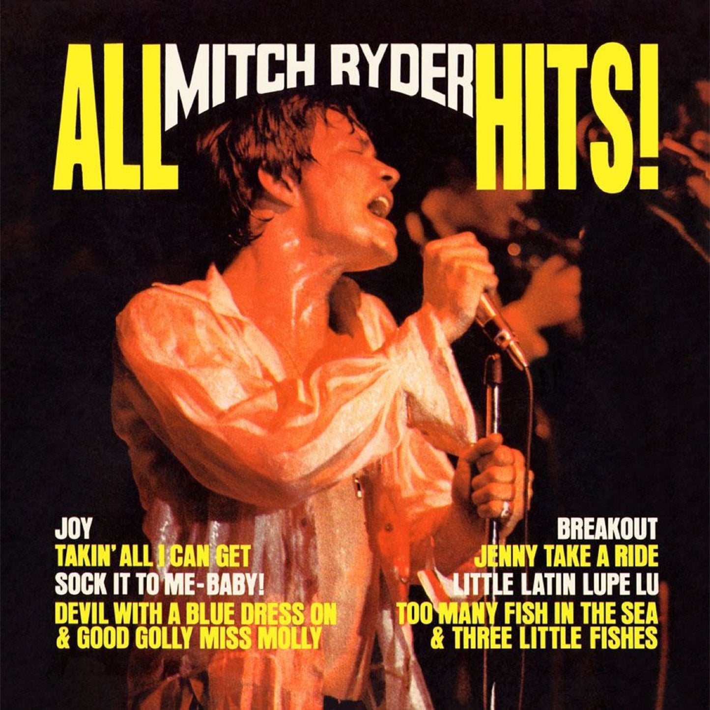 MITCH RYDER & THE DETROIT WHEELS - ALL MITCH RYDER HITS - ORIGINAL NEW VOICE RECORDINGS 180 GRAM - RECORD