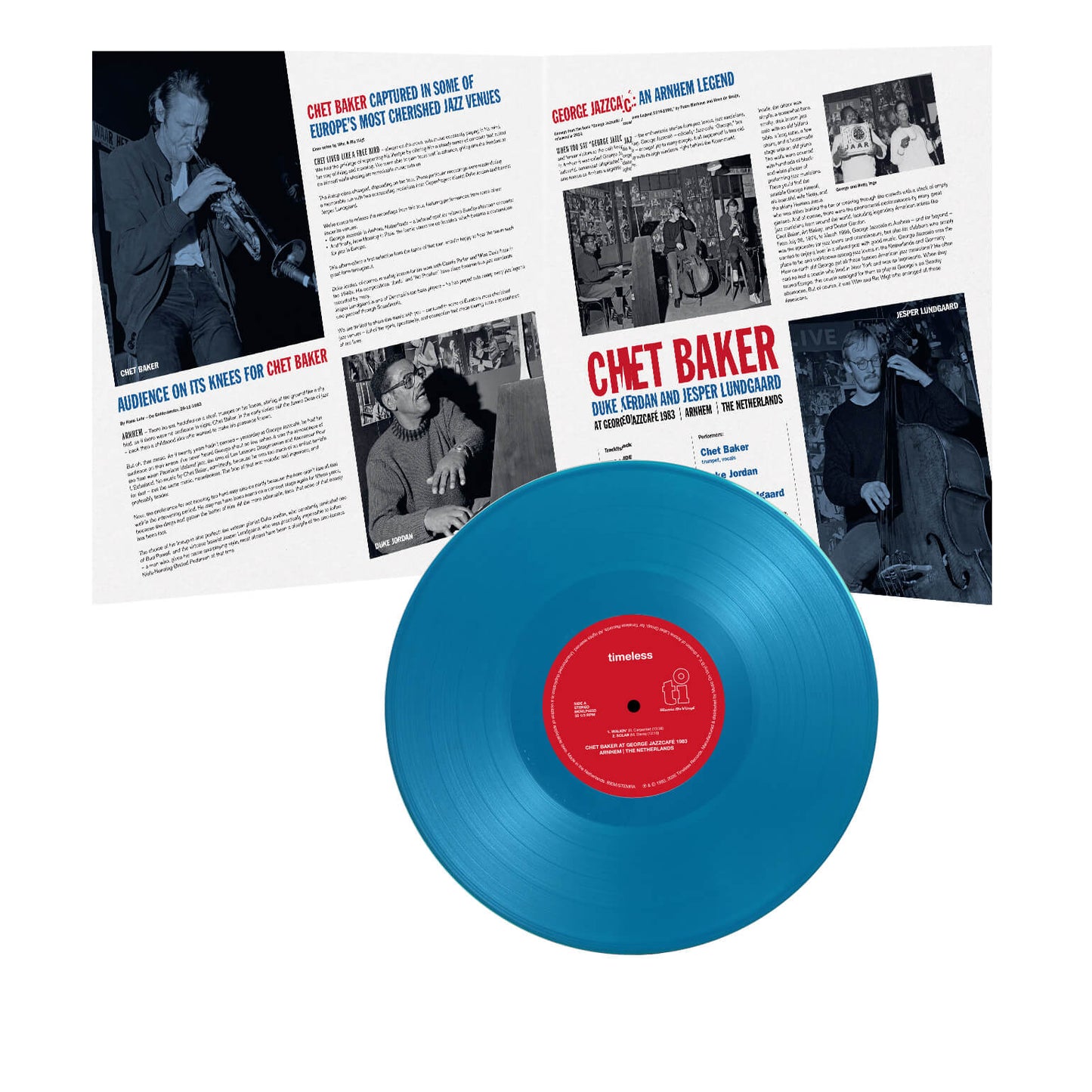 BAKER,CHET - AT GEORGE JAZZCAFE 1983 ARNHEM NETHERLANDS (IEX) Blue - RECORD