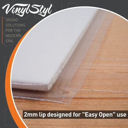 Vinyl Styl® 12 Inch Outer Record Sleeves - Open Top - 50 Count (Clear)